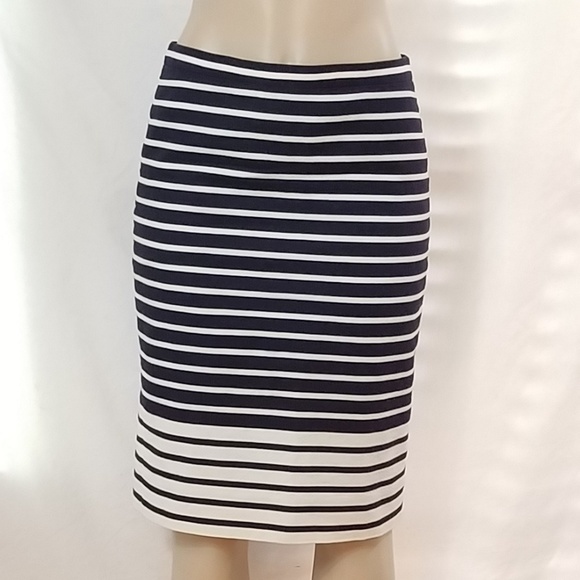 J. Crew Dresses & Skirts - J. Crew Navy / Cream Striped Skirt